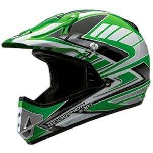    Scorpion VX 14 Flashback Helmet   X Large/Green Automotive