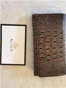   Checkbook Melbourne Soft Clutch Toasted Almond Wallet Brown $165