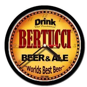  BERTUCCI beer and ale cerveza wall clock 