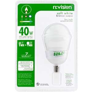   Lumens Soft White 7 YEAR WARRANTY LIGHT BULB NVision Nvision n vision