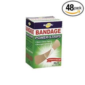  Royal Power Strip Adhesive Bandages   25 Count   Case of 