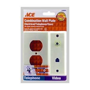 each Ace Combination Electrical/ Telephone/Coax Wall Plate (3102670 