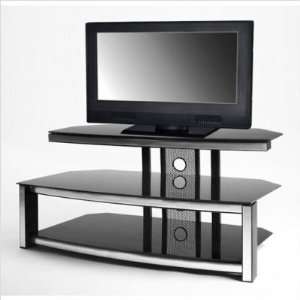  42 Black Glass Plasma TV Stand