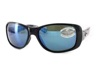 NEW Costa del Mar Tippet Black / Blue 580 Sunglasses  