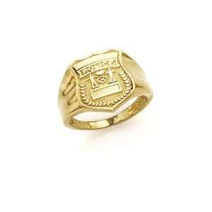  14k Police Badge Ring   Size 7.0   JewelryWeb Jewelry