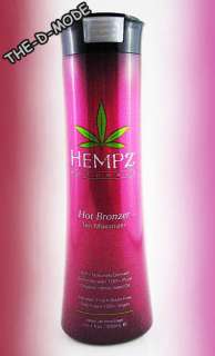 SUPRE HEMPZ HOT BRONZER TINGLE TANNING LOTION NEW 2011  