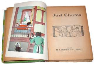 1890s Childrens Book Just Chums M.A. Donohue & Co  
