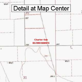  USGS Topographic Quadrangle Map   Charter Oak, Missouri 