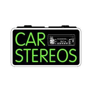 Car Stereos Backlit Sign 13 x 24
