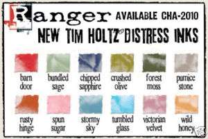 Tim Holtz 12 Distress Ink REINKERS 2010 NEW Colors  