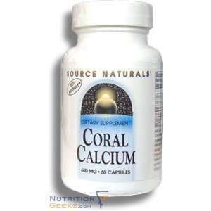  Source Naturals Coral Calcium 600mg, 60 Capsule Health 