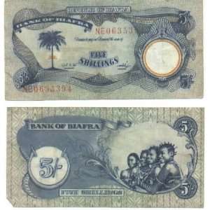  Biafra ND (1968 69) 5 Shillings, Pick 3a 