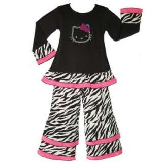  New Girls HELLO KITTY Boutique 2pc pants kids clothing 