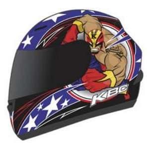    KBC VR 1X HERO RD_WT_BU LG MOTORCYCLE Full Face Helmet Automotive