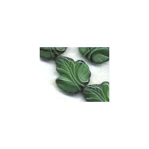   20mm Malachite (Green/Black Bicolor) Grape Leaf Arts, Crafts & Sewing
