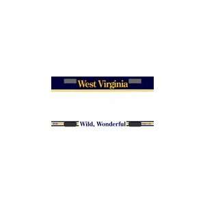  West Virginia State Background Blanks FLAT Bicycle License 