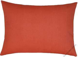 12x16 SOLID ORANGE CANYON indoor / outdoor throw pillow cover  