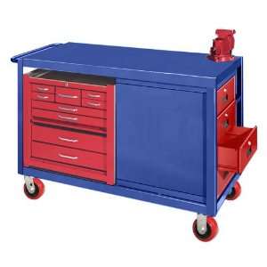  Big Blue Four Drawer Mobile Cabinet With Tool Box
