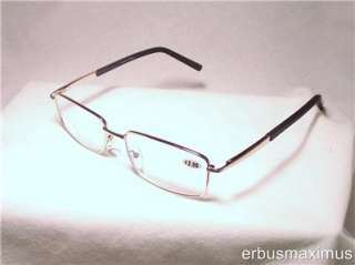 Metal frame reading glasses in three frame colors, black, silver and 