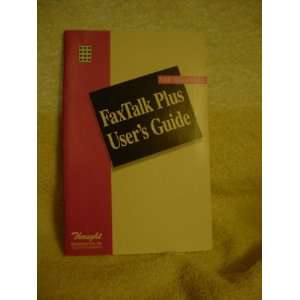   Fax Talk Puls Users Guide for Windows Thought Communications Books