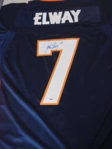 John Elway Signed Jersey COA Auto Denver Broncos  