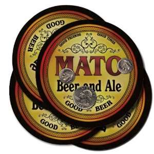  MATO Family Name Beer & Ale Coasters 