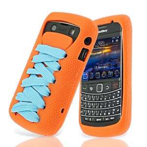   Cover with Screen Protector   Orange Skin & Sky Blue Lace Electronics