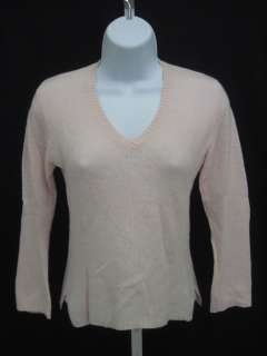 you are bidding on a autumn cashmere pink v neck top blouse sweater in 