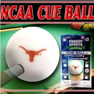   Longhorns Officially Licensed Billiards Cue Ball by Frenzy Sports