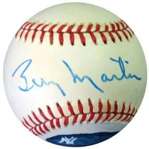 Billy Martin Autographed Baseball   AL Painted PSA DNA