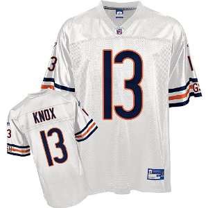  Chicago Bears Johnny Knox White Replica Football Jersey 