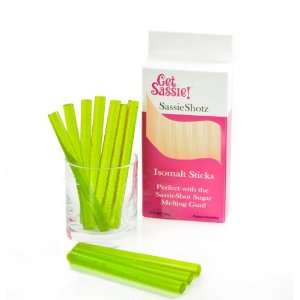  SassieShotz Isomalt Sticks, Lime Jewel