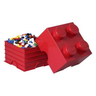 LEGO LARGE STORAGE NEW SEALED FURNITURE   4 RED BRICK  
