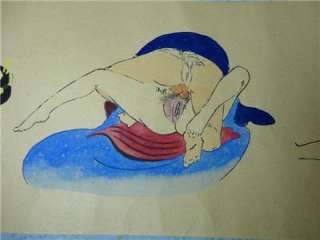 This Hanging Scroll is called SHUNGA and drawn about SEX of people of 