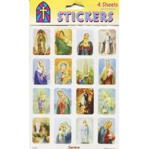  Assorted Religious Stickers   4 sheets per package Toys 