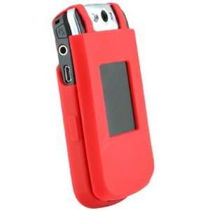   Sleeve for BlackBerry Pearl Flip 8220   Red Cell Phones & Accessories