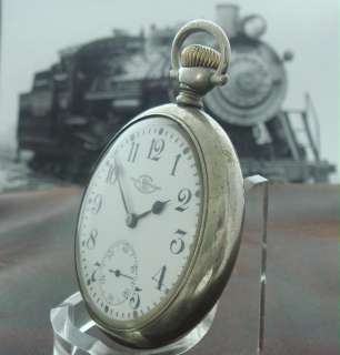 this example is a rare loaner case railroad watch maintained by a 