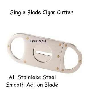 Brand New In Gift Box Orleans Single Blade Stainless Cigar Cutter 