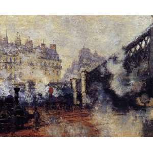   name The Pont de lEurope SaintLazare Station, by Monet Claude Home