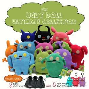  UglyDoll Ultimate Collection w/ three Free Storage Bags 