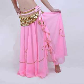 Sexy belly dance Costume One Opening Skirt 10 colors  