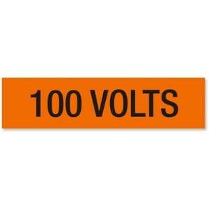  100 Volts, Large (2 1/4 x 9) Label