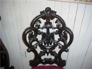   CARVED ROSEWOOD CHAIRS~BELTER MEEKS~ROCOCO~NEW UPHOL~MINT~NR  