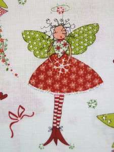 Michael Miller Heavenly Pixies Fairy Christmas Holiday Fabric Yard 