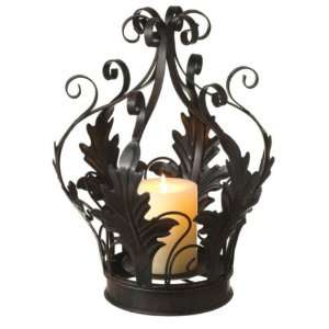  Black Rustic Crown Candleholder