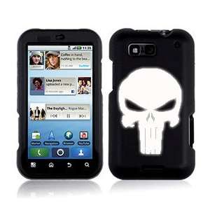 PUNISHER skull   Cell Phone Graphic   1.25X 2.5 REFLECTIVE WHITE 