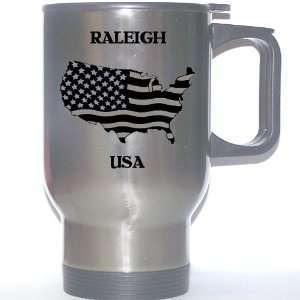  US Flag   Raleigh, North Carolina (NC) Stainless Steel Mug 