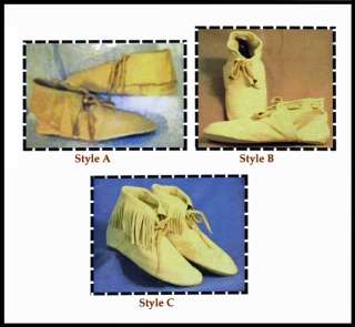 Historic 15th Century Slipper Moccasin Pattern 3 Styles  