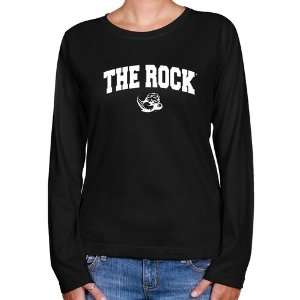  NCAA Slippery Rock Pride Ladies Black Logo Arch Long 