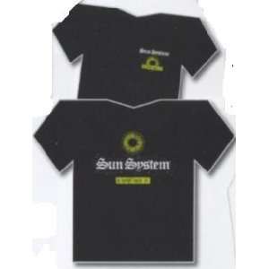   Sunlight Supply, Inc. Sun System T Shirt   Black Patio, Lawn & Garden
